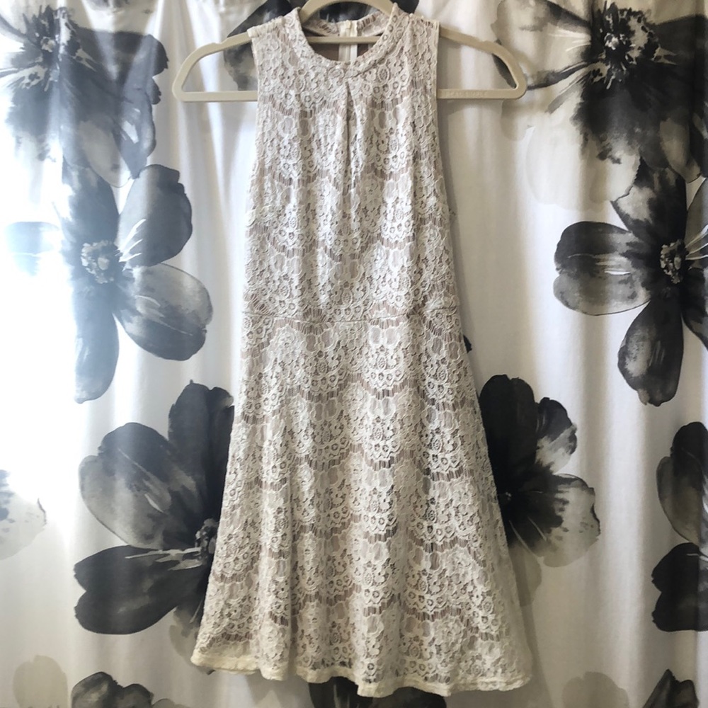 2/$10 Ivory Lace Dress Size S (Fits 0-2)